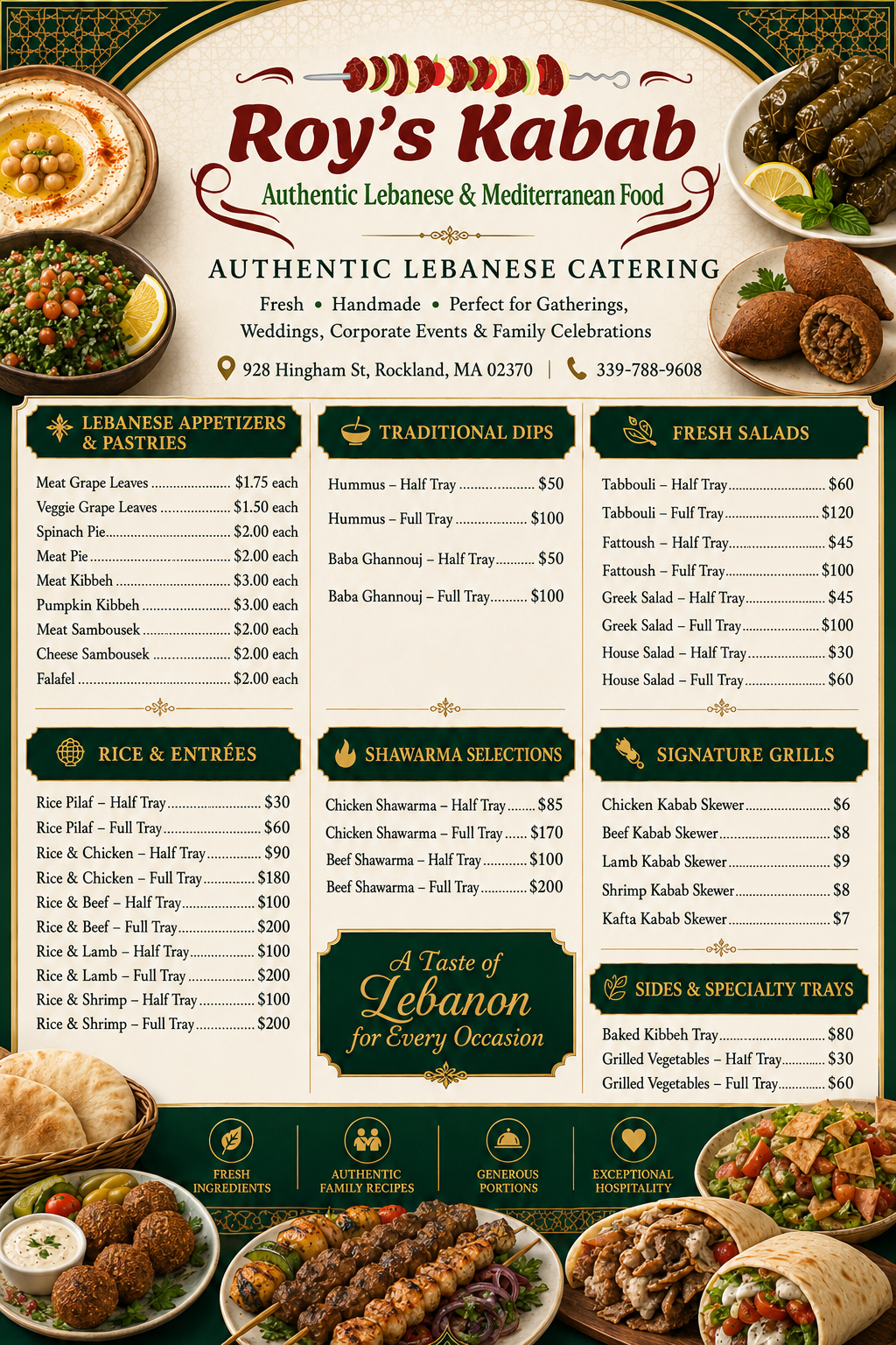 Catering Menu